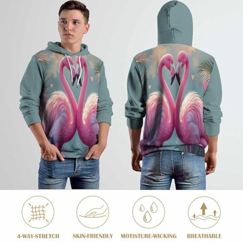 Sweat flamant rose confortable - Fini les vêtements ternes avec ce pull 3D - 5