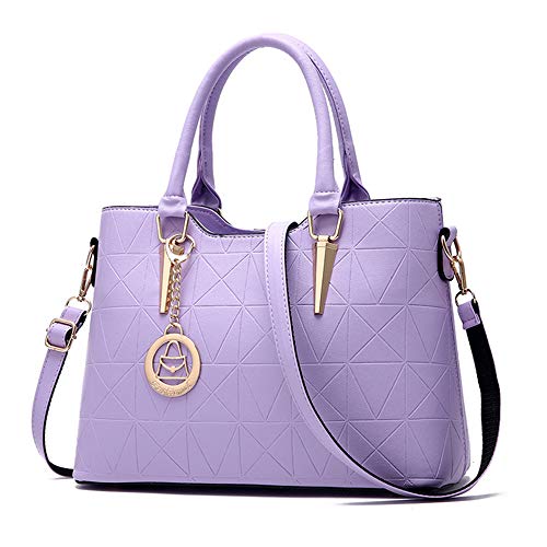 Chikencall® Frauen Clacssic Tote Bag Mode Handtasche und Geldbörsen Umhängetasche aus PU-Leder Top Handle Satchel mit Niedlicher Anhänger Cover