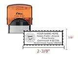 Shiny Orange Notary Stamp |...