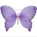 Hanging Butterfly 18" X-Large Purple Lavender Crystal Nylon Mesh Butterflies Decorations Decorate Baby Nursery Bedroom, Girls Room Ceiling Wall Decor, Wedding, Birthday Party, Baby Shower, Bathroom, 3D Art