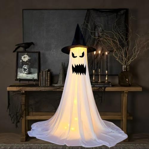 Fantasma LED Exterior Halloween Decoración Casa Embrujada y Adorno de Terror Dtaigou 7
