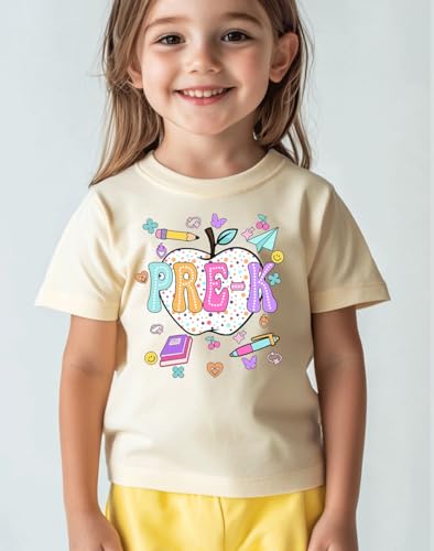 Image of Kids Toddler Boys Girls Back to School Shirt First Day of Preschool T-Shirt Short Sleeve Top