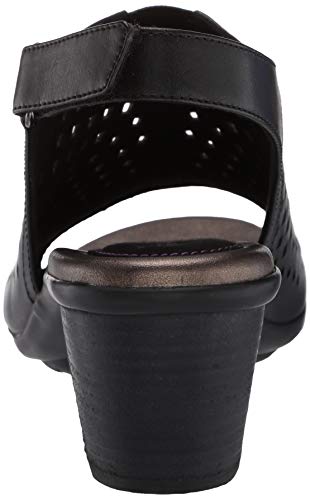 Aravon Womens Medici Peep Pump, Black Smooth, 7.5 Us #TOP2