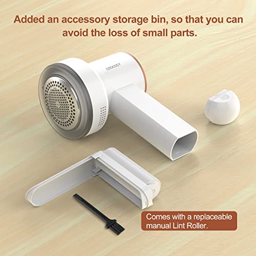 Cosicosy Debobbler, Bobble Remover for Clothes Fabric Shaver Lint Remover Clothes Debobbler LED Digital Display 2-In-1 Lint Roller Wool Defuzzer Fluff Remover Quick and Effective (3 Blades Included) - Image 7