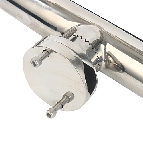 Amarine Made 2Pcs Fishing Rod Holder, Stainless Tournament Style Clamp on Rod Holder, Rail Mount Fishing Pole Holder for Rails 1-1/4" to 2" by Amarine Made - Image 9