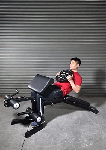 Romeinse stoel, Heavy Duty Hyperextension Romeinse stoel voor thuis Gym Fitness, verstelbare rugverlengbank oefenapparatuur, belastingen 400 lbs - Image 8