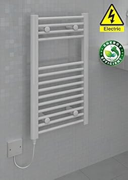 Futura radiador toallero eléctrico baño calentador, color blanco ...