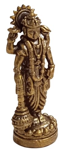 Miniatura Estatua de Latón Vishnu de Pie miniatura 4