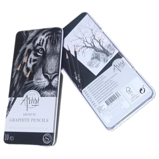 Craft Sensations Juego de 10 lapices de grafito de dureza media,desde 6b-4h