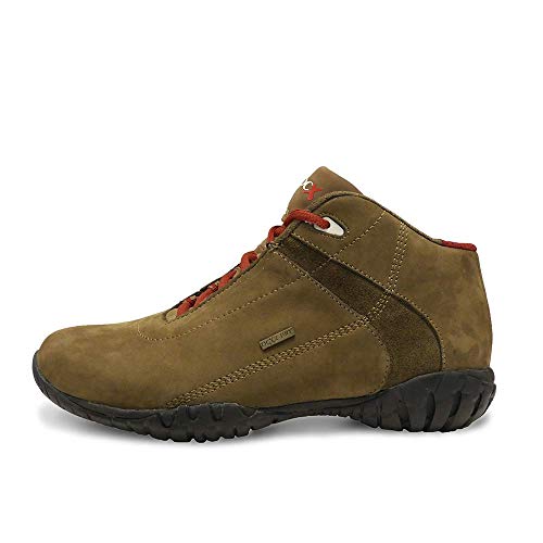 Oriox Arnedo Zapato Piel Nobuck y Serraje hidrofugado. Multiuso. Kaki