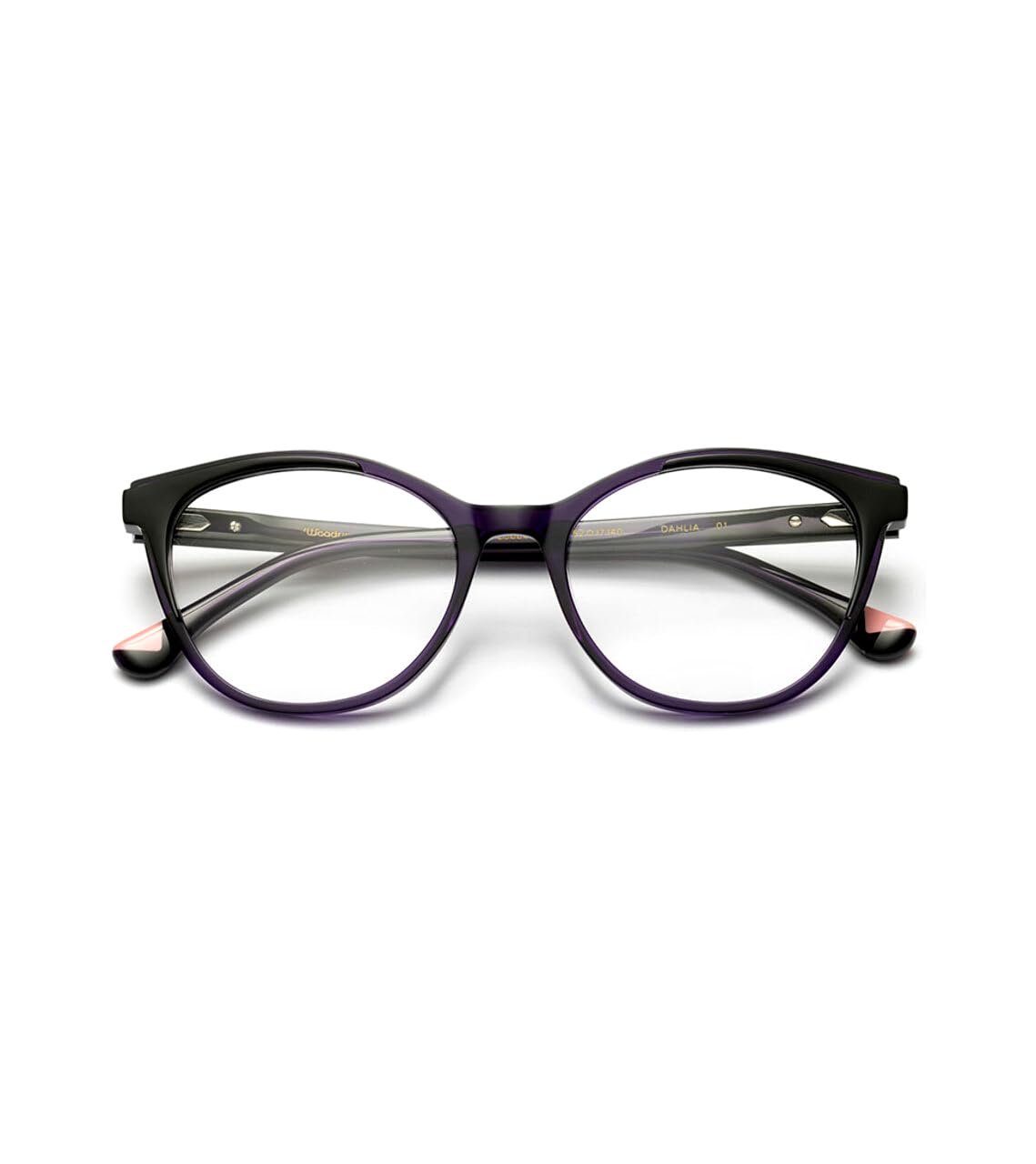 GAFAS WOODYS Modelo: DAHLIA 01 C: LILA/NEGRO Calibre: 52 / Pont: 17 Cura della persona e salute