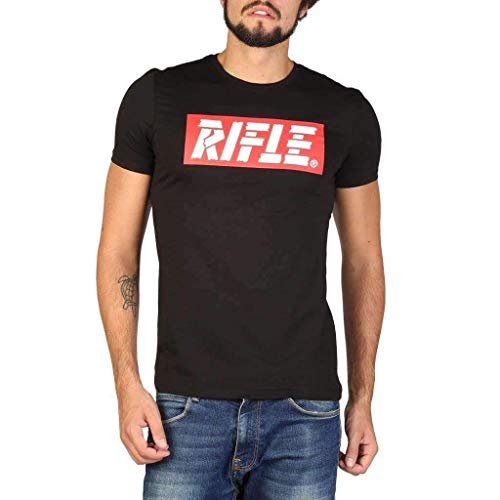 Rifle T-Shirt m/c Camiseta, Negro (Nero 099), Hombre