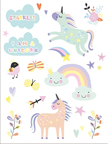 Folat 68361 Tatuaggi Unicorns & Rainbows