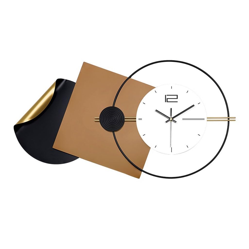EINES Silent Decorative Wall Clock Simple Clock Wall Clock Living Room Light Luxury Wall Clock Restaurant Background Wall Modern Decorative Clock Easy to Read