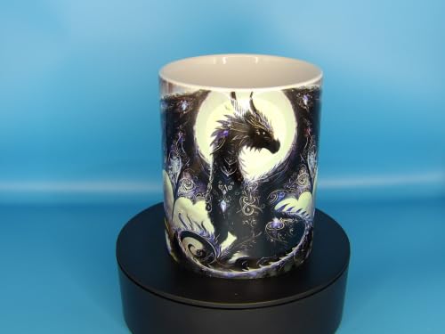 Image of blueskiesgifts Fantasy Dragon Ceramic Coffee Mug with Full Wrap Art Print