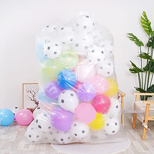 3 Pack Large Balloon Bags for Transport 98.4 x 59.1 Inches Clear Balloon Drop Bag Plastic Balloon Storage Bags For birthday parties, baby showers, wedding party supplies