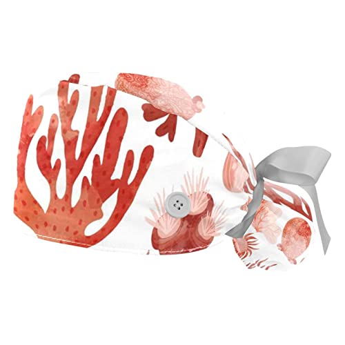 Chapeaux de travail corail pour hommes et femmes JDEZ idéals en cuisine et laboratoire