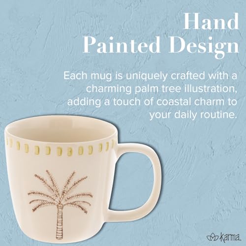 Karma taza de cerámica palm tree 10 oz miniatura 4
