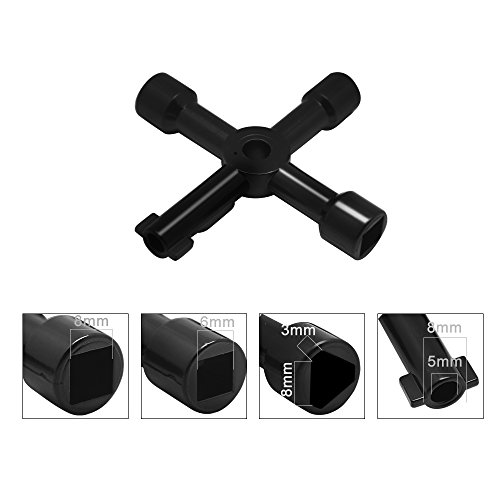 image for Hysagtek 4 Pcs Workshop Assortment Utility Keys Kit Plumbers Tool Key 