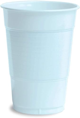 Creative Converting Vasos de plástico prémium de 16 onzas, 20 unidades (paquete de 1), azul pastel disponible en Yaxa Colombia