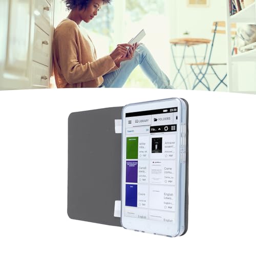 FAUOSWUK Pocketbook Ereader, 5 Inch E Book Reader Devices with Color LCD Touchscreen, 1+8GB, Anti Dazzle ans Eye Friendly, Portable Digital Reader