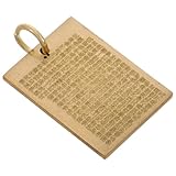 CALLARON Herz Schlüsselanhänger aus robustem Messing Buddhistische Schriftrolle für Frieden und Wohlstand Chinesischer Taschenanhänger Dekorativer Feng Shui Schmuck für Damen