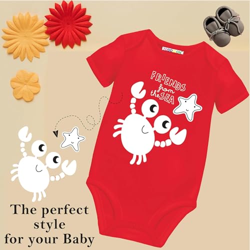 Image of Toddylon Baby Romper New Born Clothes Dress Night Suit Bodysuit Cotton Boys & Girls Gift Half Sleeve Body suit Onesies for Newborn Unisex Summer Rompers