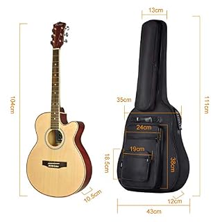 CAHAYA Housse de Guitare Gig Bag 6 Poches Avant étanches avec Pochette pour pupitre 8mm rembourré pour 40 41 Guitares… - Les Beatles, Paul McCartney, John Lennon, RIngo Starr, George Harrison CAHAYA Housse de Guitare Gig Bag 6 Poches Avant étanches avec Pochette pour pupitre 8mm rembourré pour 40 41 Guitares… – Image 5