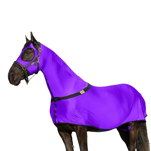 Image of RESISTANCE Premium Horse Sleazy Full Body Slicker with Zipper Face & Forelock Saver Horse Care Sheet