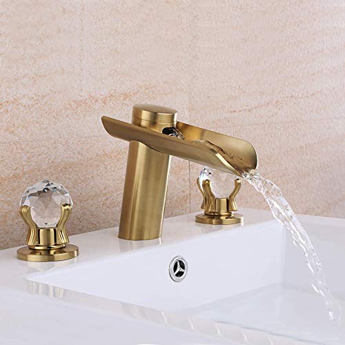 Robinet mélangeur de lavabo cascade anti-éclaboussures pour évier de salle de bain design