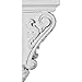 Ekena Millwork COR05X05X12DA 5 1/4-Inch W x 5 3/8-Inch D x 12 1/4-Inch H Damon Corbel
