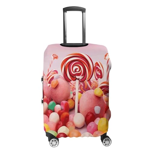 Carry on Luggage Cover Sweet Candy Suitcase Covers for Luggages Tsa Approved Travel Luggage Sleeve Protector Elastic Suitcase Protector Anti-Scratch Washable Fits 19-30 Inch Case -S4