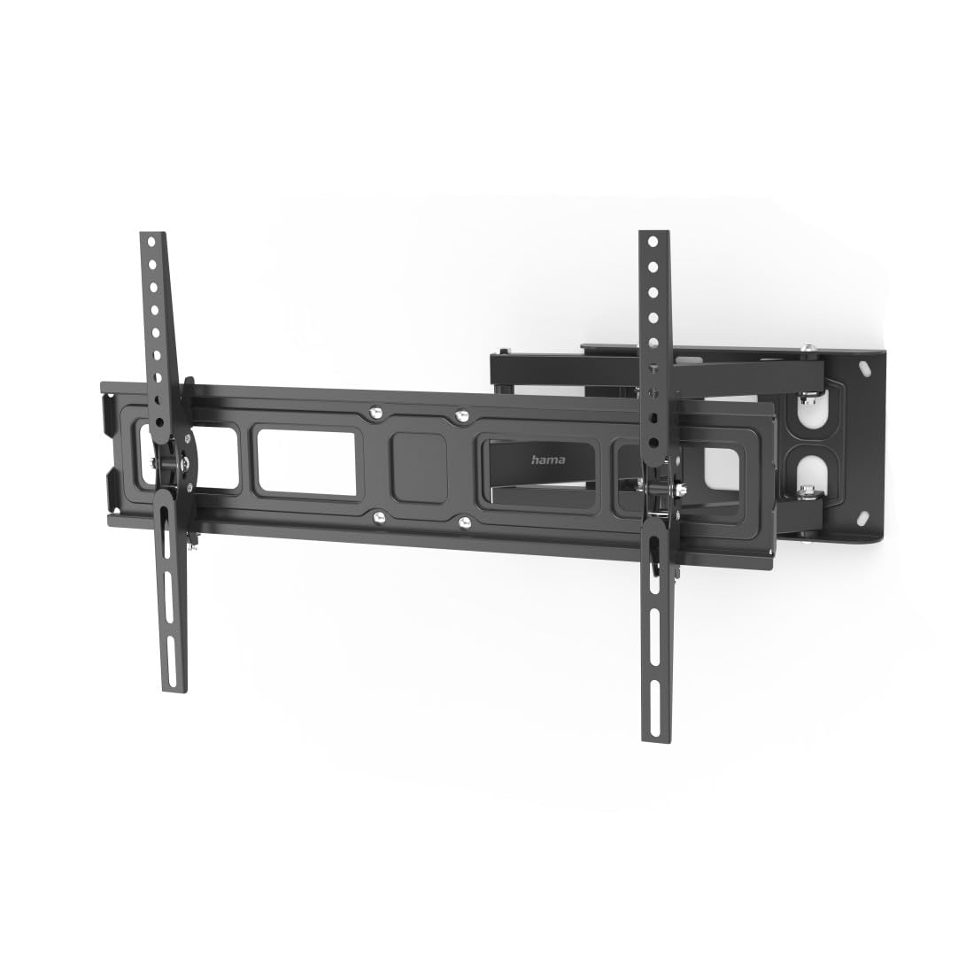 Hama | Soporte TV Pared articulado, Giratorio e inclinable para Pantallas de 32 a 84 Pulgadas. (Giro 180°, Inclinación +5/-12°, Carga 50kg, VESA 600x400) Negro.