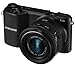 Produktbild Samsung NX2000 Systemkamera Set (20,3 Megapixel, 9,4 cm (3,7 Zoll) LCD-Display, HDMI, WiFi, USB 2.0, inkl. 20-50 mm i-Function Objektiv, Zweitakku, Samsung 16GB microSD Karte, Adobe PS Lightroom) schwarz