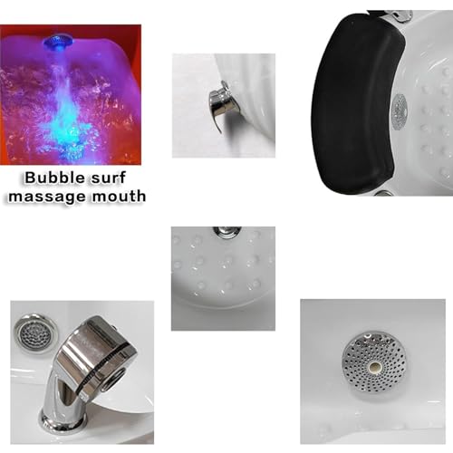 Spa de pies acrílico con masaje térmico y luces miniatura 5
