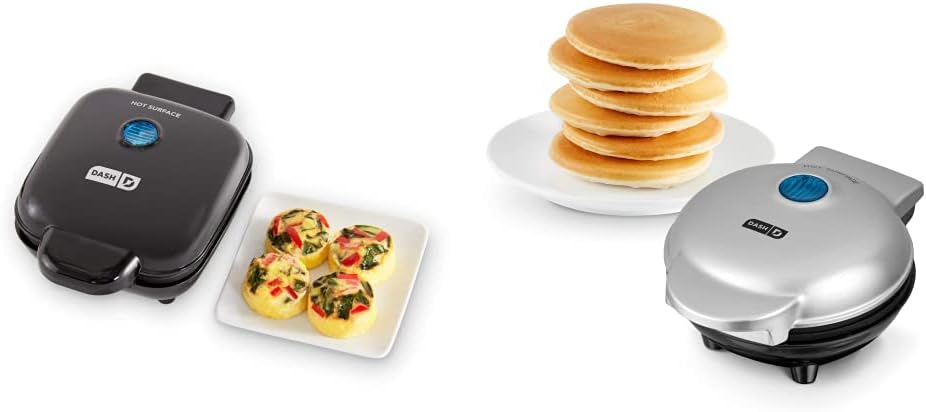 DASH Deluxe Sous Vide Egg Bite Maker with Silicone Molds Bundle - Egg Bite Maker, Mini Griddle, and Accessories