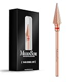 MelodySusie Professional Tapered Nib Nail Drill Bit, 3/32'' Carbide Tungsten Multi-function Bit,...