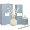 BLUEME Bundle Renew Ivy Rose 1691 Fl Oz Wellness Diffuser Oil Refill Contains Essential Oil Sustainable Hand Finished Premium Luxury Ceramic Natural Rattan Reeds