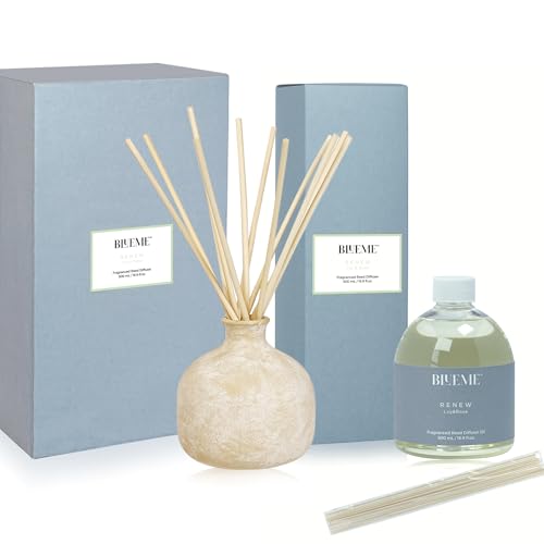 BLUEME-Bundle-Renew-Ivy-Rose-1691-Fl-Oz-Wellness-Diffuser-Oil-Refill-Contains-Essential-Oil-Sustainable-Hand-Finished-Premium-Luxury-Ceramic-Natural-Rattan-Reeds BLUEME Bundle Renew Ivy Rose 1691 Fl Oz Wellness Diffuser Oil Refill Contains Essential Oil Sustainable Hand Finished Premium Luxury Ceramic Natural Rattan Reeds
