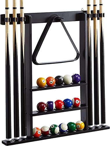 Support mural pour queues de billard en bois noble pour cannes de collection