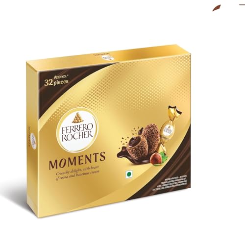 Ferrero Rocher Moments, 32 Pcs,Hazelnut,185.6 Gm