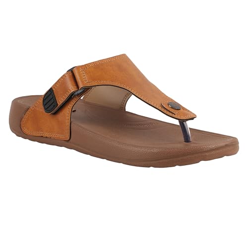 Image of URJO GLF 21 Men's Slippers /FlipFlops Lightweight Super Flexible Arch Support Durable Anti Skid & Stylish Dailywear Slippers /FlipFlops for Men