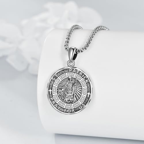 YFN-Patron-Saint-Necklace-Sterling-Silver-Amulet-Medal-Pendant-Religious-Protector-Jewelry-Gifts-for-Women-Men