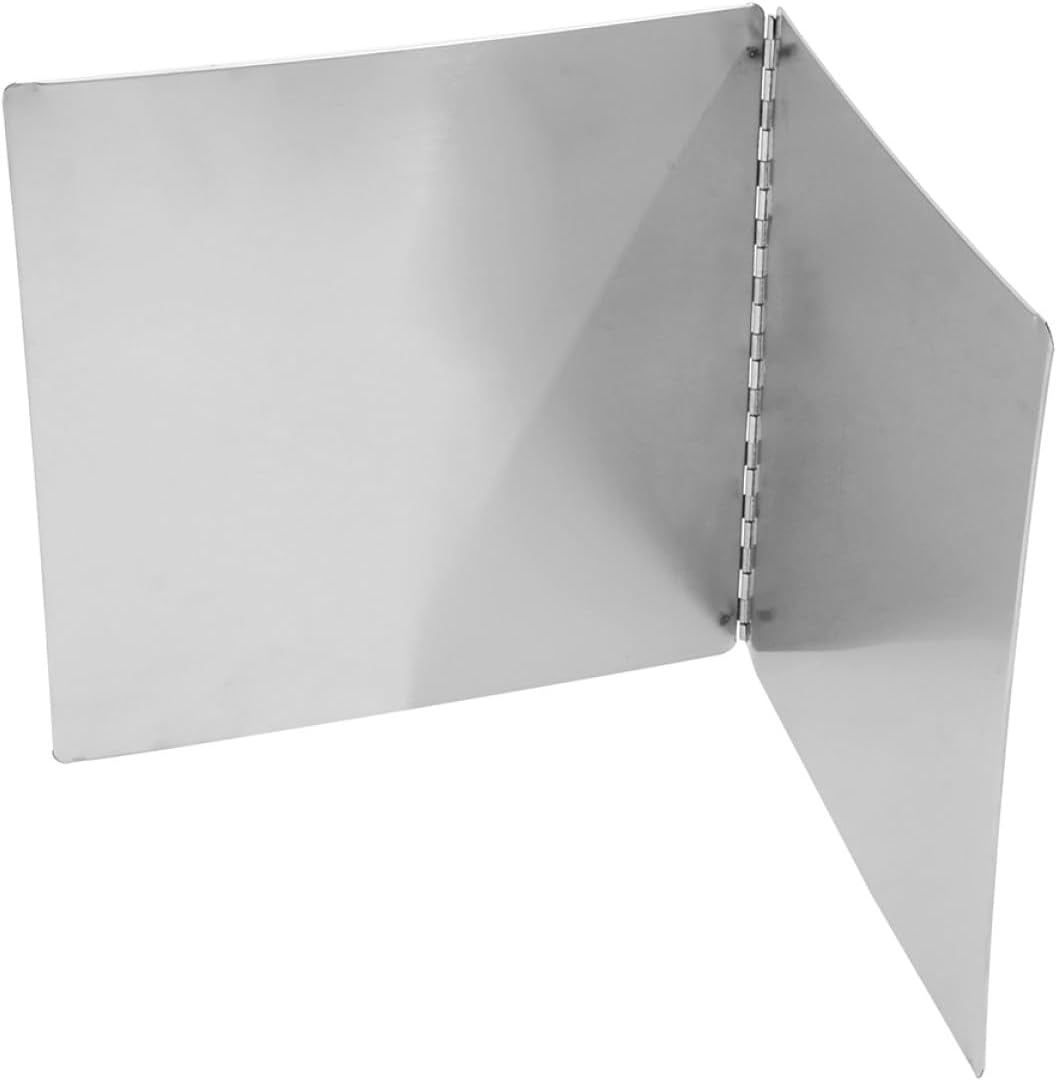 Stainless Steel Grease Splatter Guard and Stovetop Splash Screen, Foldable Oil Splatter Shield with Heat-resistant Kitchen Protective Plate, 38cm Height X 40cm Depth for Cooking