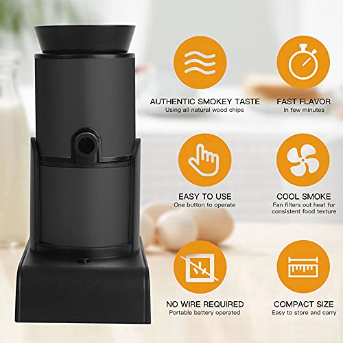 Infusor de sabor, Yuwao Infusor de fumaça portátil para cozinhar kit de defumador bebidas alimentos