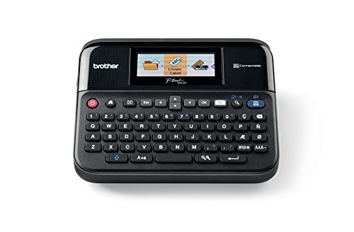 Brother PTD600 - Rotuladora electrónica de sobremesa (pantalla a color, teclado y conexión a PC)