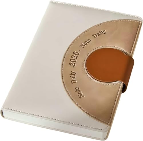 Zdaqian �蒠 �X�P�W���[���� 2026�N 1���n�܂�12���܂œ� 365���蒠 A5 ���L�� �����{ ������ �ƌv�� �M�t�g�{�b�N�X�t�� �m�[�g ���C���f�b�N�X PU���U�[ �����v��{ ���v�� �N�����r���[ �v����� ���ԊǗ� �Ɩ� �V�N�̑��蕨