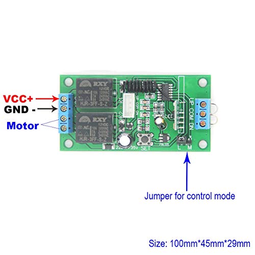 Lejin Controle De Motor Universal 12 V Dc Controle Remoto Por Rádio 10 A Alcance 100 M 200 M Control