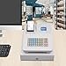 Cash Register for Small Businesses & Restaurant, Electonric caja registradora w/Cash Drawer, 200Dept/1000Items/200Tables/30Tastes/50Clerks/15Reports,Supports Scanner Scale Printer(White)