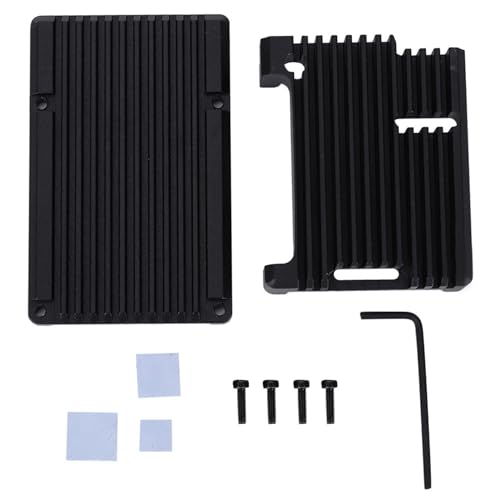 Carcasa Aleación de aluminio negra Rectangular 3 Modelo B 2b/3b + Caja de la placa base sin ventilador